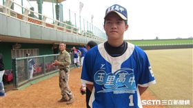 ▲花蓮玉里高中王牌投手莊陳仲敖。（圖／記者蕭保祥攝）