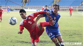 ▲中華隊前鋒李茂（右）今日貢獻2球。（圖／記者蔡宜瑾攝影）