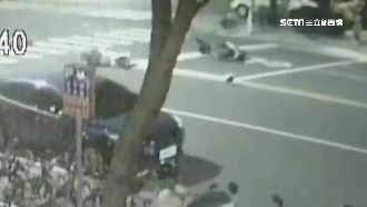 閃燈路互不相讓　老夫妻撞騎士釀3傷
