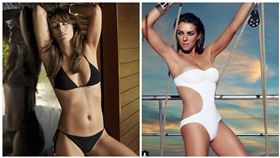 伊莉莎白赫莉,Elizabeth Hurley,比基尼,性感照（圖／翻攝自Elizabeth Hurley Beach IG）