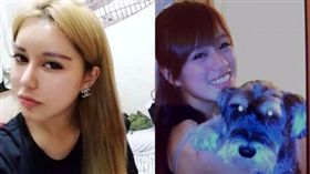 網紅berry 左為整形後，右為整形前。（圖擷自berry IG）