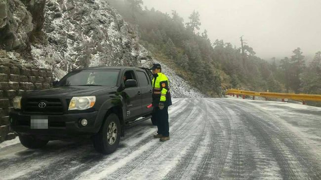 降冰霰防事故　合歡山公路夜間封閉