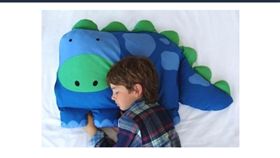 枕頭,恐龍,男孩(imgur)