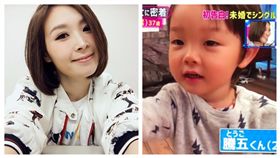 愛內里菜,垣內里佳,兒子（合成圖／翻攝自愛內里佳IG、關西電視台）