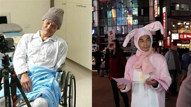 金鐘影帝討生活　穿布偶裝街頭發傳單