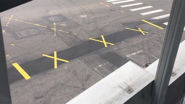 馬路施工後3個「X」　網笑：真可愛