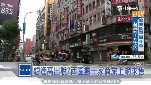 想逢高出脫?西區數十家商旅上網求售