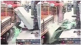 中國大陸,廣東,工人遭玻璃撞倒活埋（圖／翻攝自秒拍）