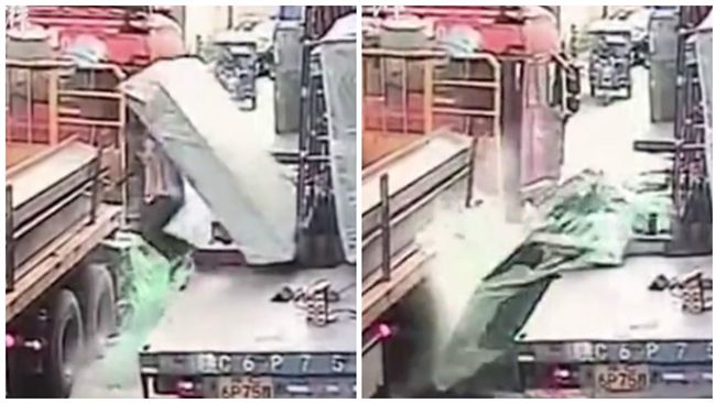 車斗玻璃離奇傾倒　工人遭碎玻璃活埋