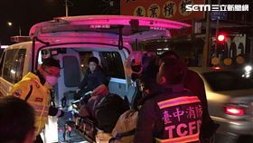 台中東勢區砂石車撞3母子／翻攝畫面