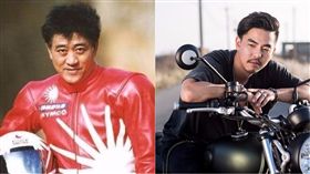 柯受良、柯有倫（合成圖／翻攝自微博、種子音樂提供）
