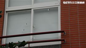 台北市北投一所國小遭射BB彈／翻攝畫面