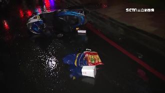 騎車途中暈眩自撞　6歲愛女摔飛喪命