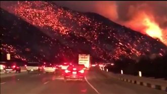 加州野火失控　高速公路如通往地獄…