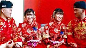 大陸,黑龍江,大慶,雙胞胎,結婚,婚禮（圖／翻攝自微博）