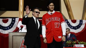 大谷翔平加盟天使記者會（圖／美聯社／達志影像）