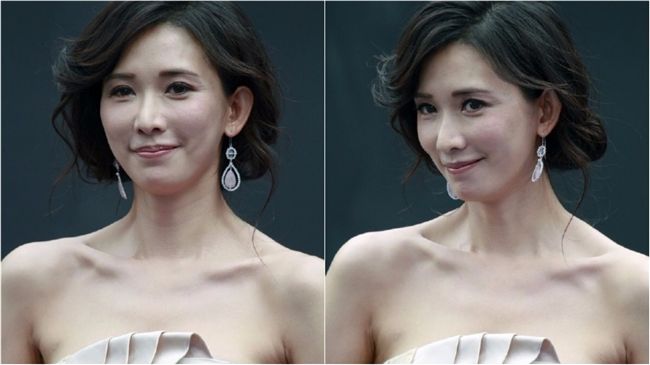 志玲眼角噴出魚尾紋　她護航女神好累