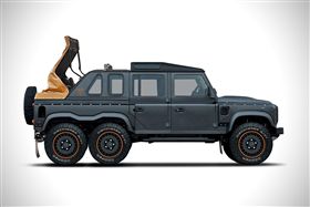 Land Rover,Defender Flying Huntsman 6×6軟頂敞篷展現英國人對車的浪漫情懷。（圖／Kahn Design提供）