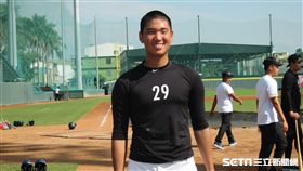 ▲平鎮高中強投古林睿煬希望有旅外機會。（圖／記者蕭保祥攝）