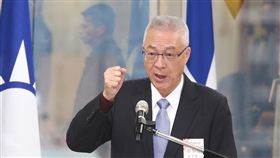 國民黨中央委員會議（1）國民黨主席吳敦義9日在中央黨部主持第20屆中央委員第一次全體會議。中央社記者郭日曉攝　106年12月9日