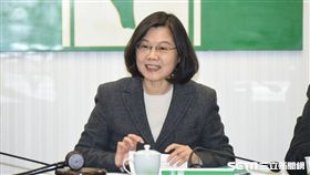 民進黨主席總統蔡英文13日主持中常會。 圖／記者林敬旻攝