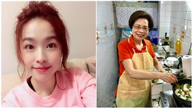 小嫻,何媽媽（合成圖／翻攝自臉書）