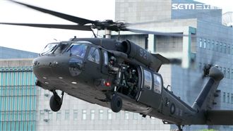 直升機落地訓練！黑鷹降博愛營區襲敵