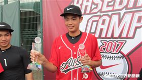 ▲北科附工16歲投手陳柏毓獲選NIKE訓練營MVP。（圖／記者蕭保祥攝）