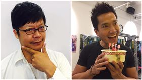 謝國安,何守正（合成圖/翻攝自臉書）