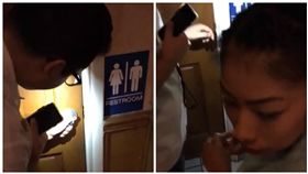 美國,餐廳廁所驚傳小女孩笑聲（圖／翻攝自推特）