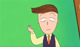 花輪到底多有錢？買城堡、住豪宅、傭人團隊　生活超級奢華（花輪／翻攝自櫻桃小丸子第二季台灣配音
YouTube）