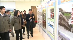 蔡英文總統前往桃園出席「中庄調整池工程竣工典禮」。（圖／總統府提供）