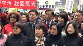 國民當黨副主席郝龍斌也出席在台中的反空污遊行。（翻攝郝龍斌攝臉書）