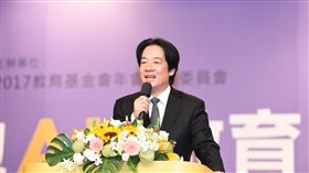 行政院長賴清德出席教育基金會年會「擁抱 AI教育共好」。（行政院提供）