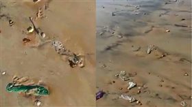 摩洛哥,沙灘,海灘,保險套,阿加迪爾,Agadir,垃圾,汙染　圖／翻攝自TouTube