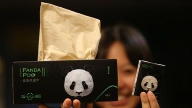 熊貓屎變衛生紙　網：擦嘴有一股…