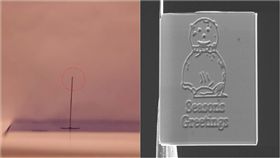 Dr. Cox,聖誕卡,卡片,NPL,National Physical Laboratory,金氏世界紀錄,最小卡片,聖誕節　圖／翻攝自YouTube https://goo.gl/yqhM3z