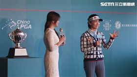  ▲上屆中信女子公開賽冠軍盧曉晴（右）。（圖／記者蔡宜瑾攝影）