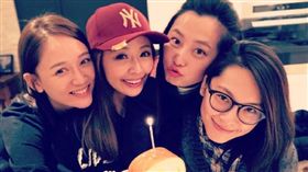 趙小僑,陳喬恩,小潔,薇如,慶生（圖/翻攝自微博）