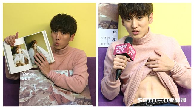 獻耶誕暖心禮！孫沁岳露冰塊肌撩粉