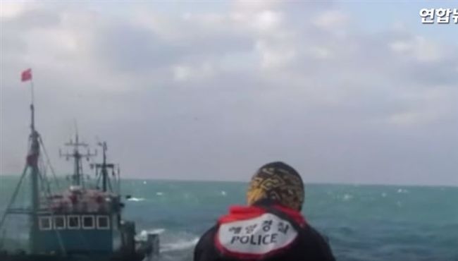 影／陸漁船非法入侵　南韓掃射重機槍