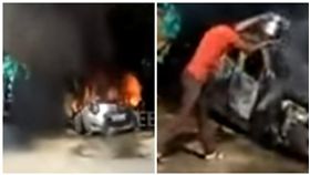 印度,男子放火燒死妻子（圖／翻攝自YouTube）