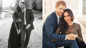  英國,哈利王子,王妃,梅根馬克爾,訂婚,婚紗,婚戒（圖／翻攝自推特@KensingtonRoyal）https://twitter.com/KensingtonRoyal