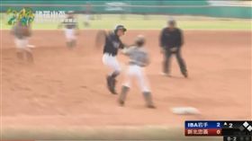諸羅山盃日岩手縣選手惡意衝撞台灣三壘手（圖／翻攝自YouTube）