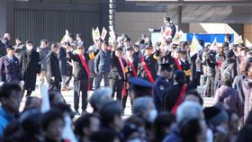 日本明仁天皇壽誕　慶典驚見「台灣民政府」旗！陸媒崩潰了
圖/翻攝自陸媒環球網