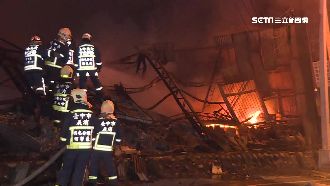 大火狠燒塑膠廠　員工宿舍險陷火海