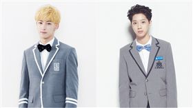 ▲余明君與賴冠霖。（合成圖／翻攝自偶像練習生微博、MNET）