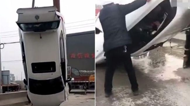 送葬車莫名墜河　民眾：車上很多人…