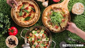 四四南村Selfish Burger喀漢堡,堤諾義式比薩。（圖／森邦集團提供）