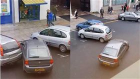 英國,停車,三寶,女駕駛,擦撞,Hull,逃跑　圖／翻攝自臉書